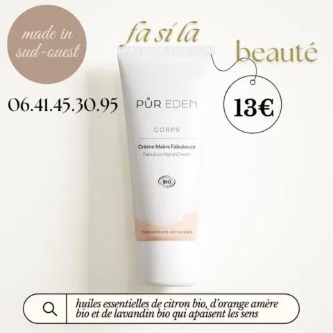 Crème mains fabuleuse